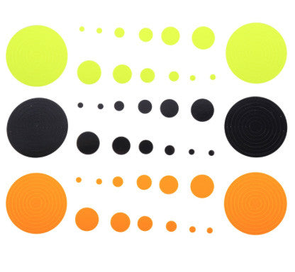 Specialty Super Circles & Dots (Black/Orange/Yellow)
