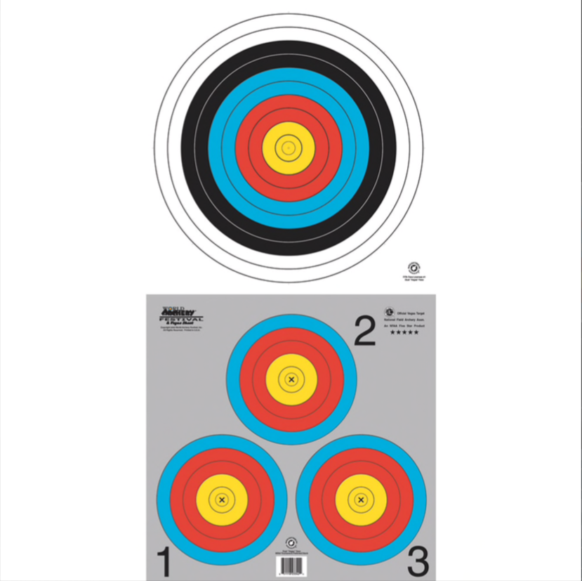 3 Spot/ 40cm Single Spot Vegas Paper Target