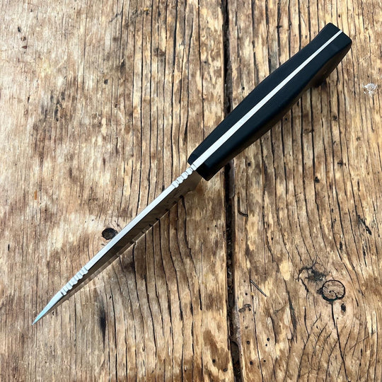 Clem's V2 Skinner Knife- Black Canvas Micarta